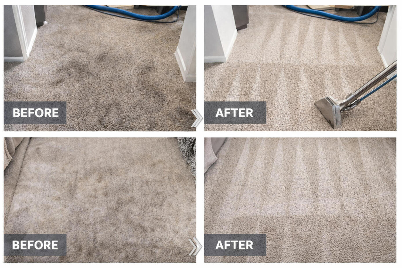 Powered by a professional truck-mounted system for deeper cleaning and faster dry times.